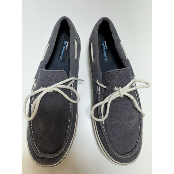 Timberland Earth keepers Canvas Boat Deck Men Sz 10M Gray Color - Picture 2 of 8
